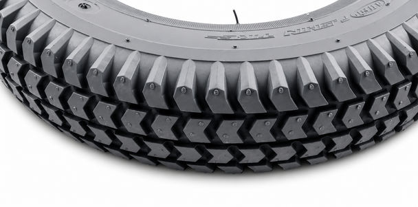 Solid Mobility Scooter Tyre 3.00-8 Grey Block Puncture Proof (300x8)