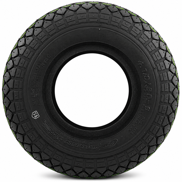 4.10/3.50-5 Black Pneumatic Diamond Tread Mobility Scooter Tyre 410/350-5