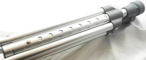 Adult Pair of Under Arm Axilla Crutches Lightweight Height Adjustable Aluminium