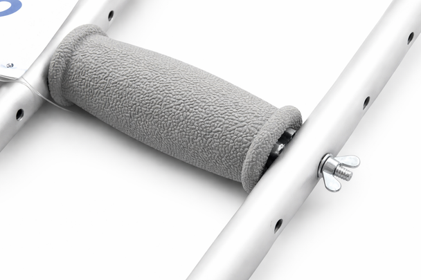 Adult Pair of Under Arm Axilla Crutches Lightweight Height Adjustable Aluminium