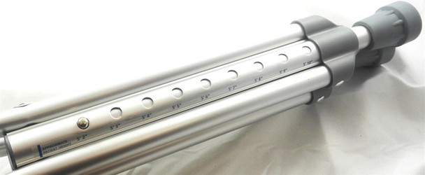 Adult Pair of Under Arm Axilla Crutches Lightweight Height Adjustable Aluminium