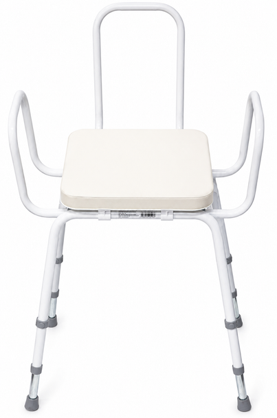 Malvern Perching Stool Height Width Adjustable with Back Rest