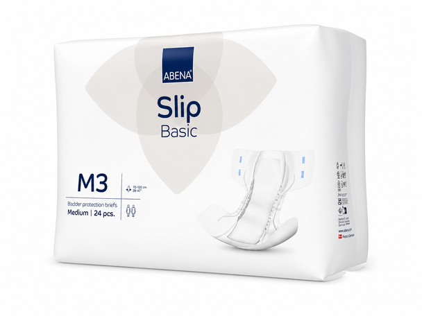 Abena Slip Basic M3 Medium Incontinence Protection Briefs (24 pcs)