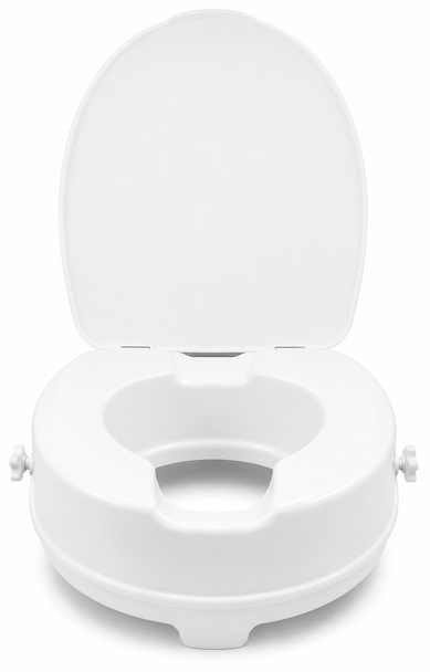 Atlantis Raised Toilet Seat with Lid – 10cm Height Boost