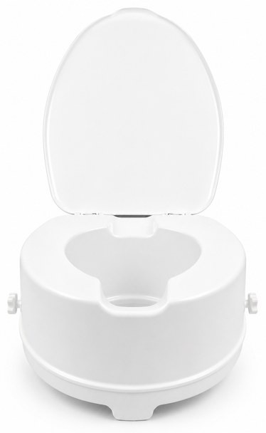 Atlantis Raised Toilet Seat with Lid – 15cm Height Boost