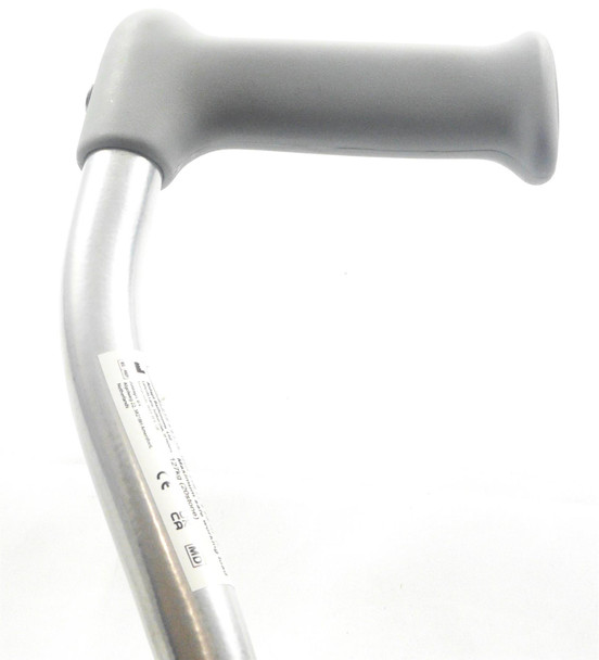 Quad Cane Small Base Swan Neck Walking Aid Height Adjustable