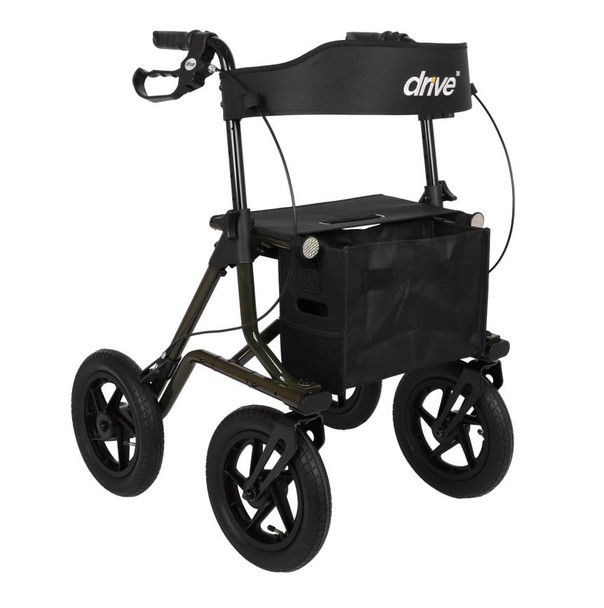 Torro Outdoor All-Terrain Walker Lightweight Folding Rollator Pneumatic Tyres