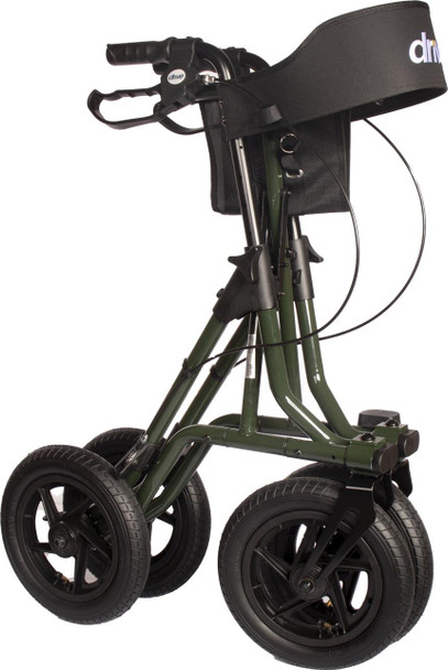 Torro Outdoor All-Terrain Walker Lightweight Folding Rollator Pneumatic Tyres