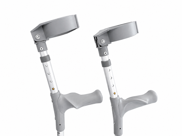 Elbow Crutches with Anatomic Grip Sturdy Lightweight Aluminium
