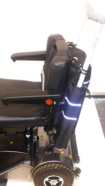 Large Strap On Mobility Scooter Bag with Stick Holders