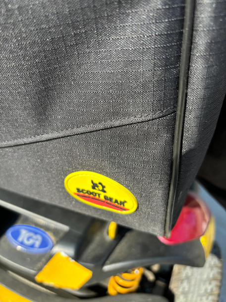 Large Strap On Mobility Scooter Bag with Stick Holders