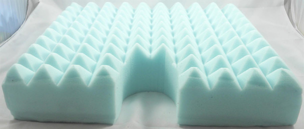 Pyratex Wheelchair Cushion 18"/18"/3" With AirTech Cover & Coccyx Cut Out