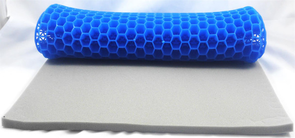 Gel Feel Pressure Relieving Wheelchair Cushion 17"/17"/2" With AirTech Cover