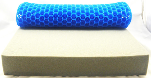 Gel Feel Pressure Relieving Wheelchair Seat Booster Cushion 17"/17"/4" With AirTech Cover