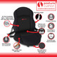 Posture Cushion - Seat Softener Comfort Cushion to use as a Soft Foam Insert