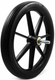 Colson 315mm Black low profile Rear Wheel for NHS Style Wheelchair 12 1/2"