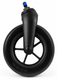 Colson 190x45mm Black Castor Wheel with Fork for Standard NHS Style Wheelchairs