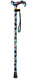 Deluxe Premium Walking Cane – Height Adjustable, Lightweight, Black Floral