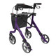 Carbon Fibre Rollator Space CF Purple Walker Backrest & Seat Medium 55cm 5kg