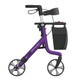 Carbon Fibre Rollator Space CF Purple Walker Backrest & Seat Large 62cm 5.2kg
