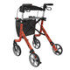 Space LX Aluminium Lightweight Rollator Large 62 Red Peony