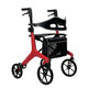 Aerowalk Rollator Ultra Lightweight 4.6kg Folding Carbon Fibre Walker Red