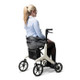 Aerowalk Rollator Ultra Lightweight 4.6kg Folding Carbon Fibre Walker White