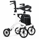Aerowalk Rollator Ultra Lightweight 4.6kg Folding Carbon Fibre Walker White