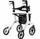 Aerowalk Rollator Ultra Lightweight 4.6kg Folding Carbon Fibre Walker White