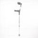 Pair of Medium Elbow Double Adjustment Crutches with Comfy Ergo Grip Handles