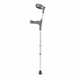 Pair of Medium Elbow Double Adjustment Crutches with Comfy Ergo Grip Handles 600mm - 850mm (24" - 34")