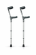 Pair of Medium Elbow Double Adjustment Crutches with Comfy Ergo Grip Handles 600mm - 850mm (24" - 34")
