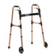 Easyfold Height Adjustable Compact Wheeled Walker Rose Gold