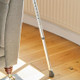 NRS Height Adjustable Aluminium Walking Stick 840-1095mm 127kg SWL
