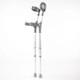 Pair of Large Elbow Double Adjustment Crutches with Comfy Ergo Grip Handles