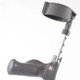 Pair of Large Elbow Double Adjustment Crutches with Comfy Ergo Grip Handles