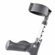 Pair of Large Elbow Double Adjustment Crutches with Comfy Ergo Grip Handles
