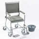 Wheeled Commode Fixed Height Removeable Leg Rests & Arm Rests