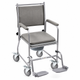 Wheeled Commode Fixed Height Removeable Leg Rests & Arm Rests