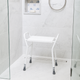 NRS Height Adjustable Shower Stool With Handles SWL 160kg 