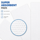 50 Absorbent Commode Liner Pads 450ml Size 130x240mm
