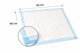 Disposable Incontinence Bed pads 60x60cm per 100 ABENA 6 ply Tissue Underpads