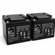 Mobility Scooter Batteries 1 Pair of 12V 50Ah Black Box AGM Batteries