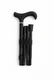 Carbon Fibre Folding Walking Stick Cane Height Adjustable in Black Diamond Derby Handle