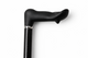 Carbon Fibre Ergonomic Handle Anatomic Left Hand Telescopic Black Walking Stick