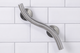 Stainless Steel Curved Grab Rail 355mm 14" Brushed Finish