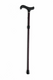 Carbon Fibre Folding Walking Stick Cane Height Adjustable in Claret Diamond Derby Handle