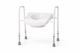 Raised Toilet Seat Aid Frame with Armrests and Clip on Seat up to 30st
