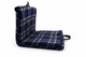 2 way Sculptured Scooter Support Cushion for Seat and Back Comfort Aid Blue Check Tartan
