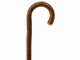 Chestnut Traditional Crook Walking Stick with Bark up to 40" (101.5cm) Customer Can Cut to Length